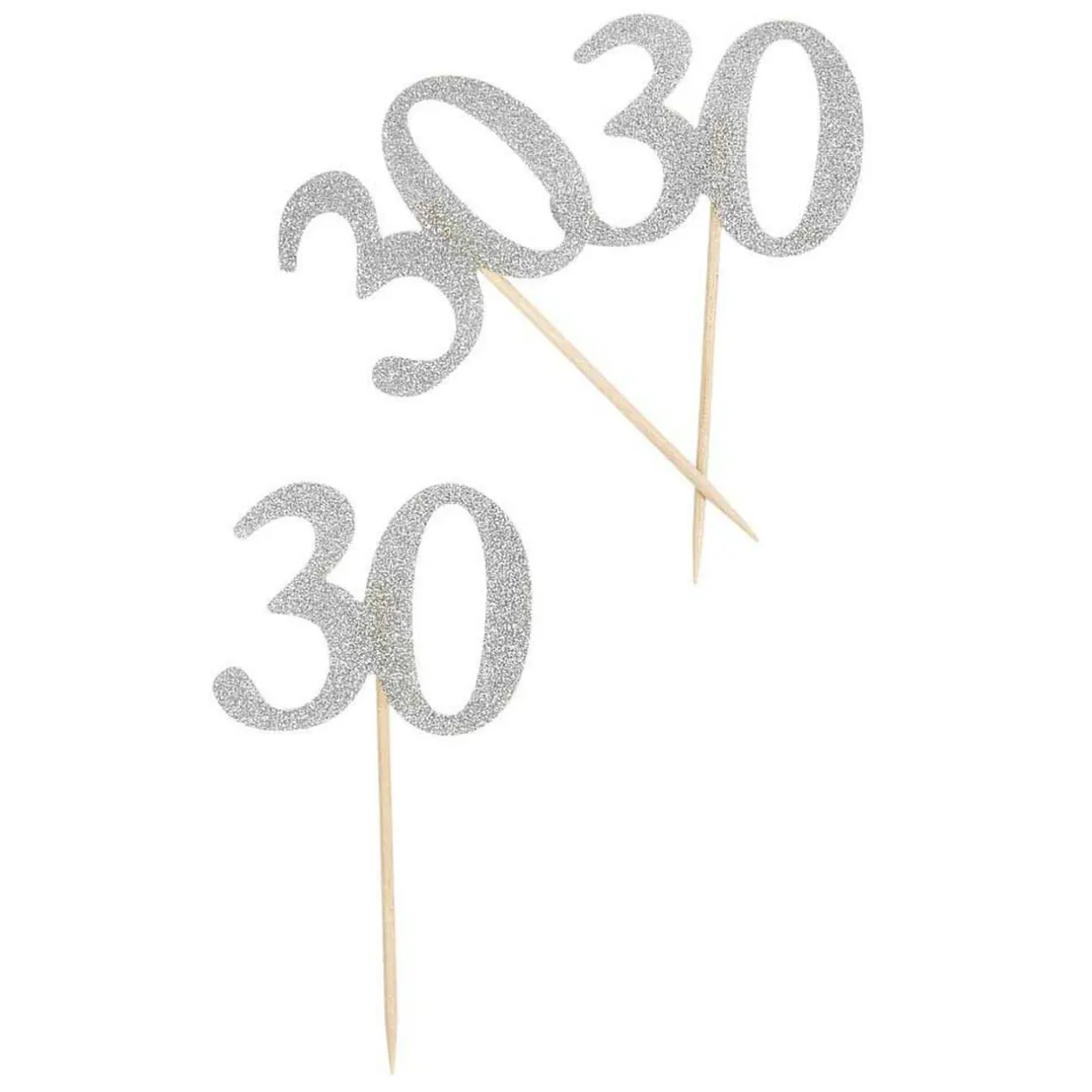 Outlet Gifi Décoration de table anniversaire 30 ans argenté