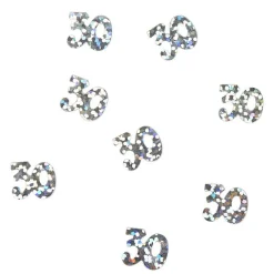 Outlet Gifi Décoration de table anniversaire 30 ans argenté