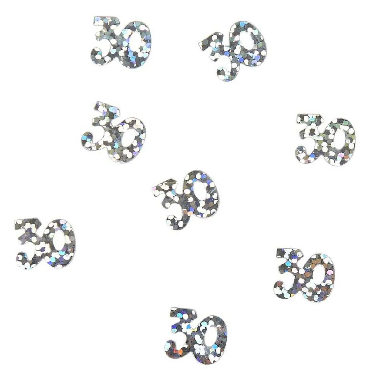 Outlet Gifi Décoration de table anniversaire 30 ans argenté