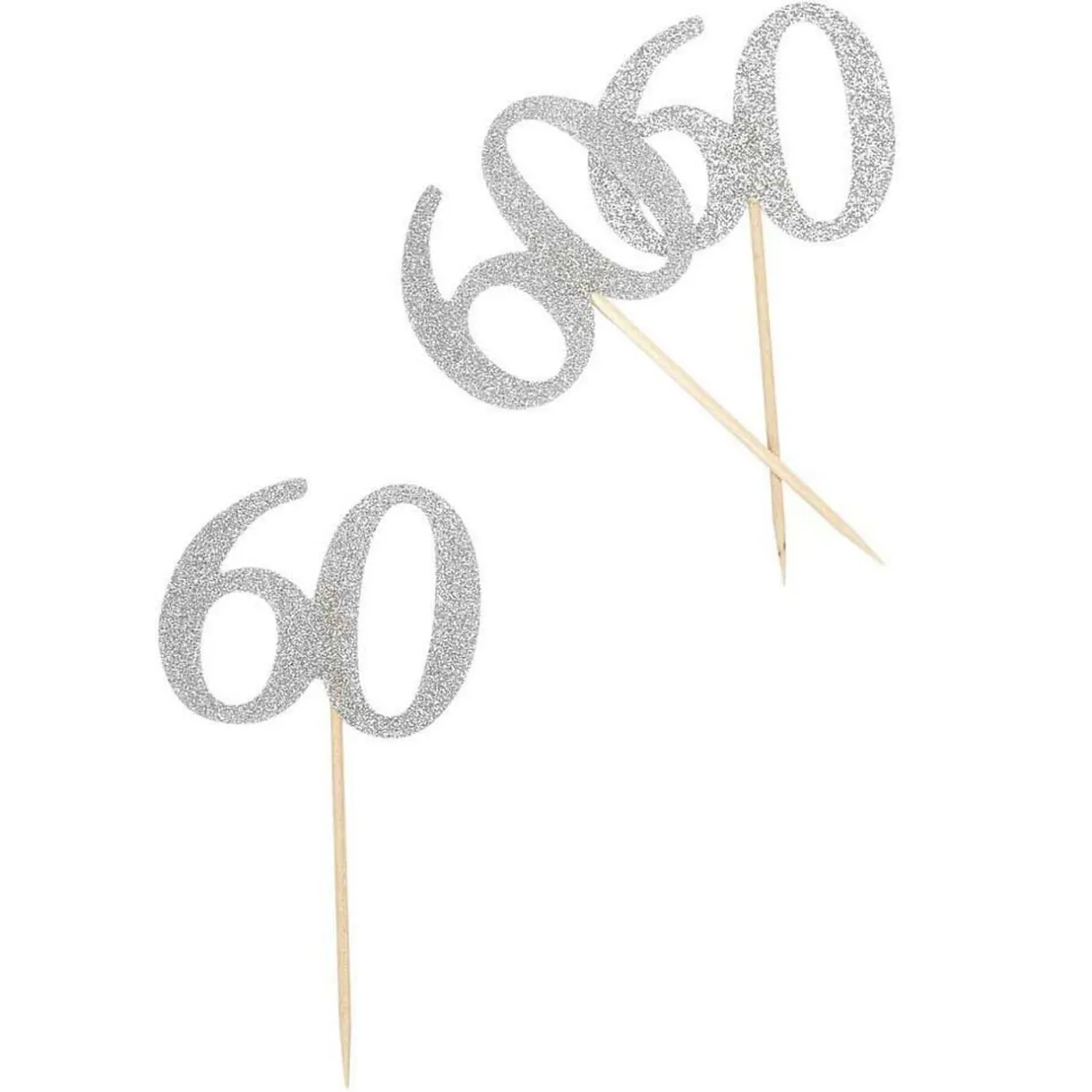 Outlet Gifi Décoration de table anniversaire 60 ans argenté