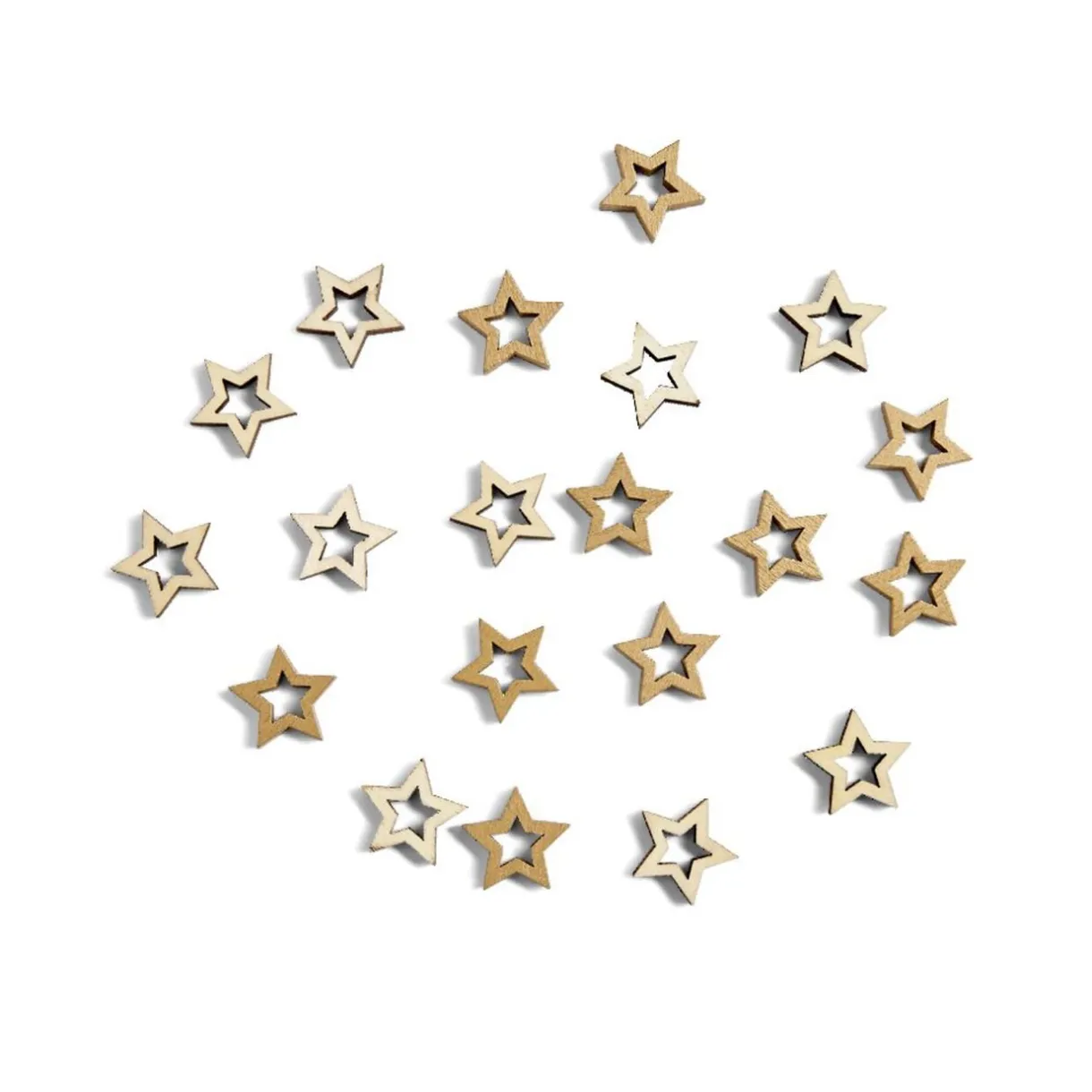 Hot Gifi Décoration de table forme étoile dorée 20 pièces