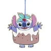 Clearance Gifi Décoration Disney Stitch en bois à suspendre H15cm