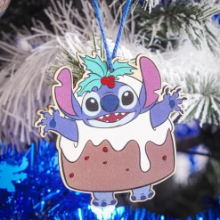 Clearance Gifi Décoration Disney Stitch en bois à suspendre H15cm