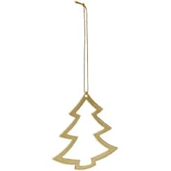 Gifi Décoration en métal doré à suspendre^ Décoration Sapin