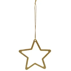 Gifi Décoration en métal doré à suspendre^ Décoration Sapin