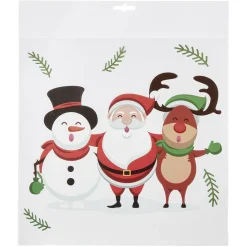Gifi Décoration fenêtre électrostatique Personnage de Noël 31x32cm^ Décoration De Fenêtre