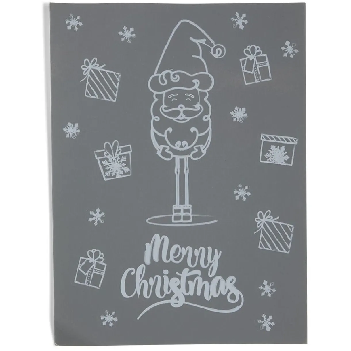 Gifi Décoration fenêtre Noël électrostatique dessin blanc^ Décoration De Fenêtre