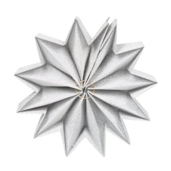 Sale Gifi Décoration forme étoile 3D argentée à déplier