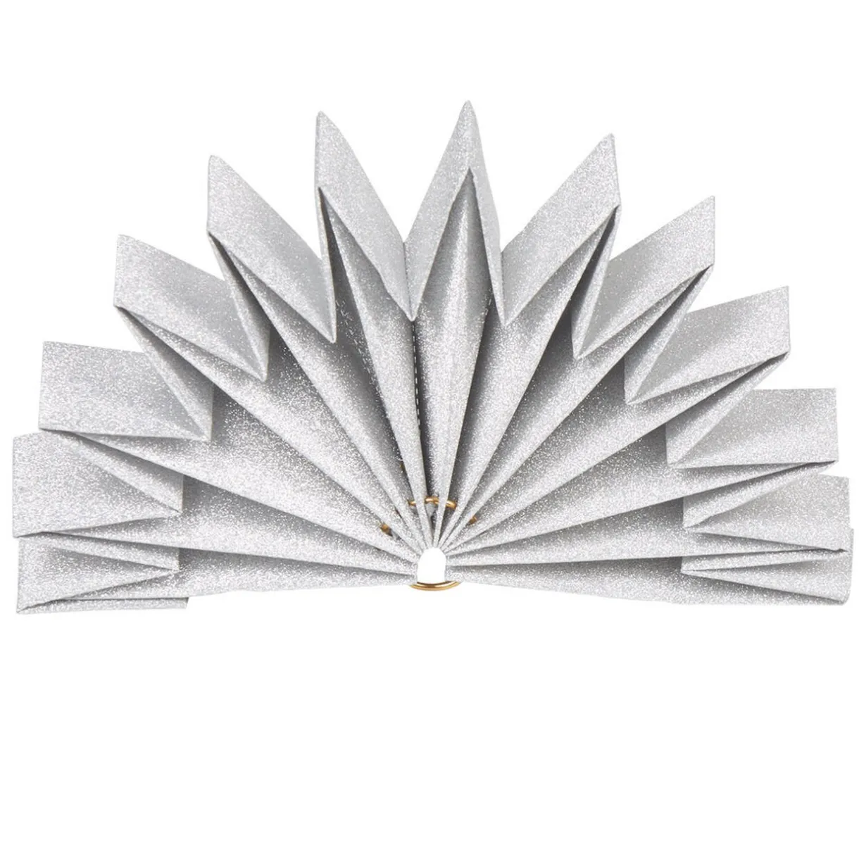 Sale Gifi Décoration forme étoile 3D argentée à déplier