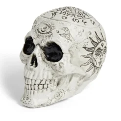 Outlet Gifi Décoration Halloween Spirit tête de mort à poser 15x11xH15cm