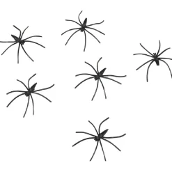 Clearance Gifi Décoration Halloween toile blanche avec 6 araignées