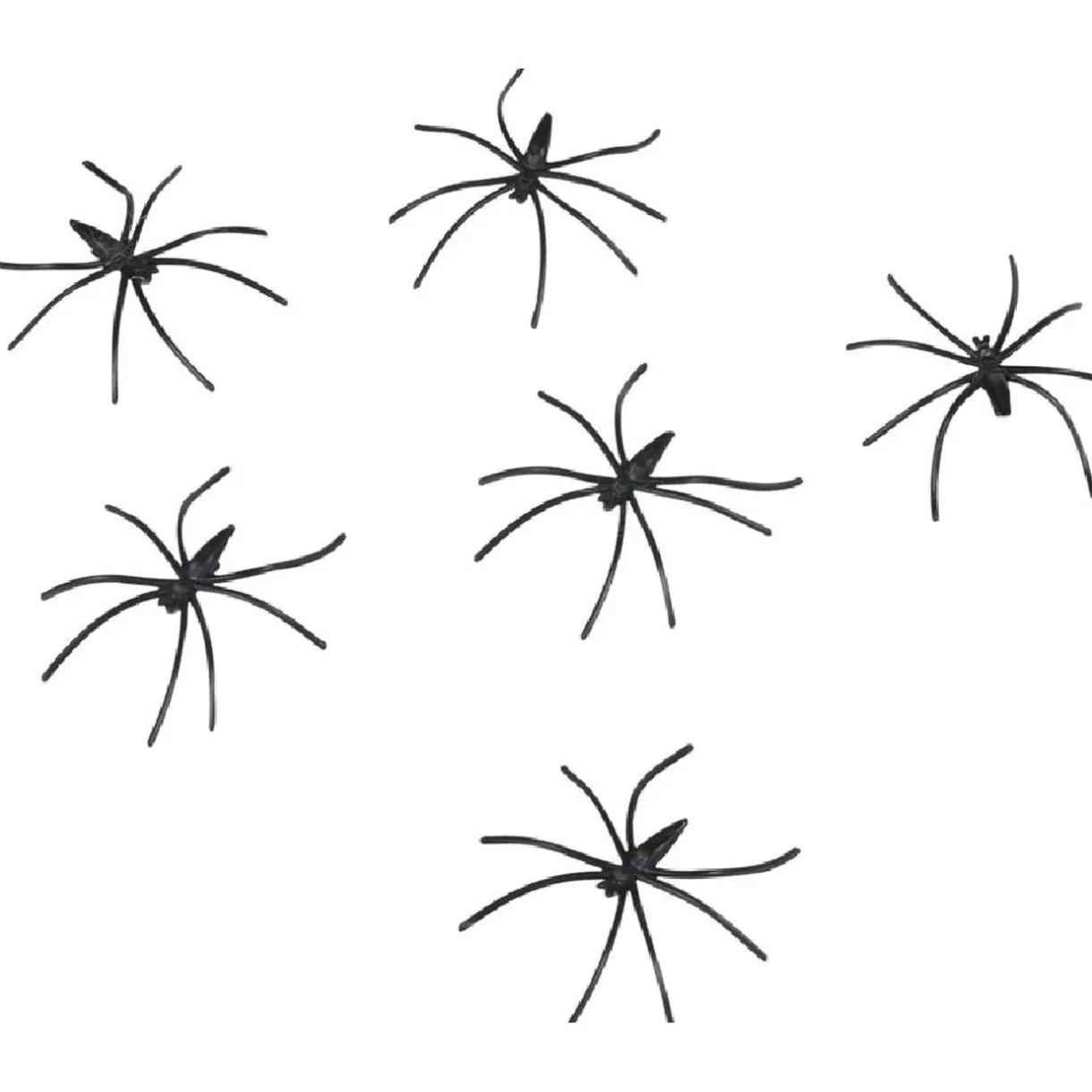 Clearance Gifi Décoration Halloween toile blanche avec 6 araignées