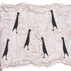 Best Gifi Décoration Halloween toile à suspendre avec 6 corbeaux