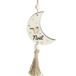 Hot Gifi Décoration "Mon 1er Noël" à suspendre en bois H15cm - 2 modèles