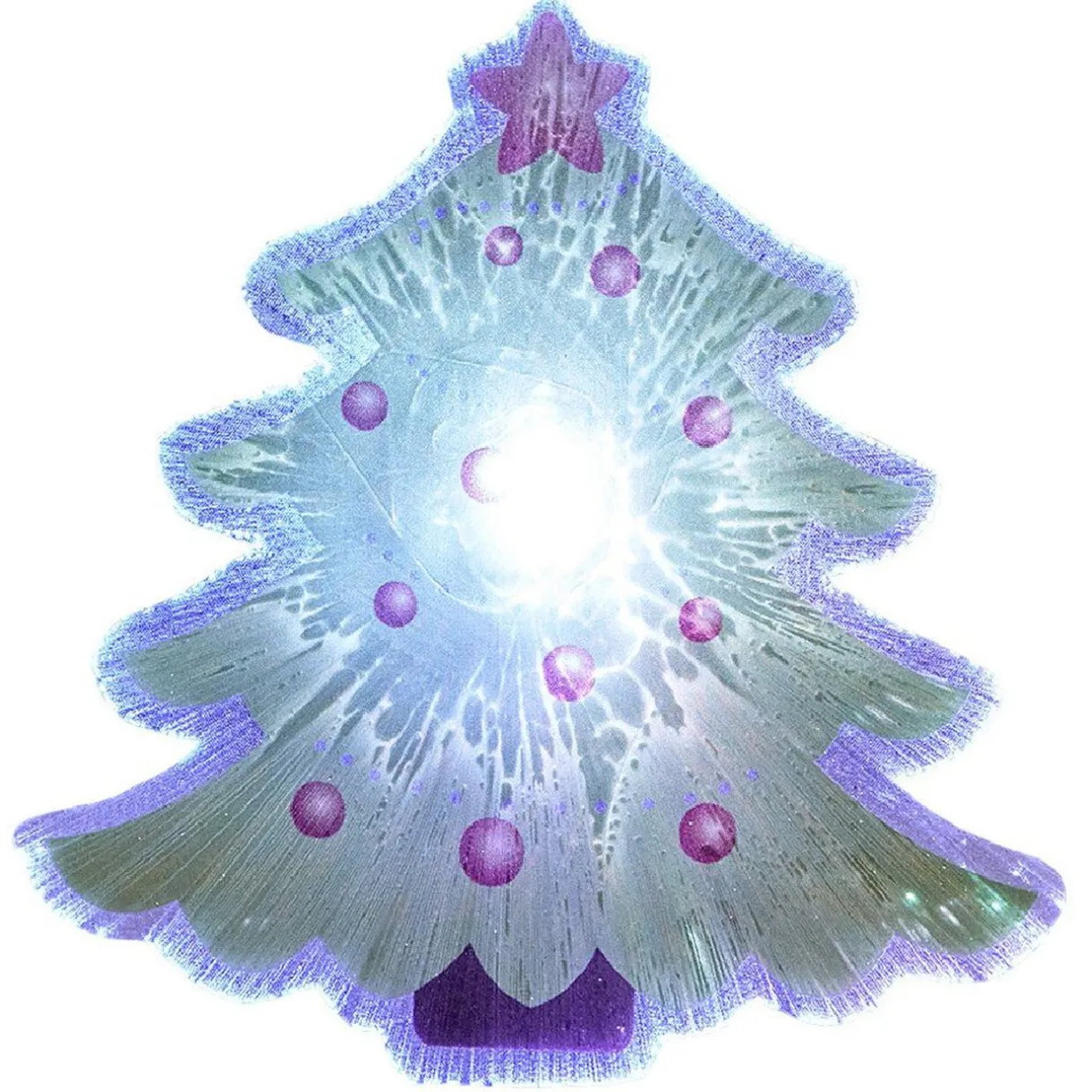 Gifi Décoration noël de fenêtre lumineuse 1LED, pvc^ Décoration De Fenêtre