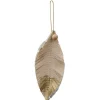 Best Gifi Décoration plume à bout doré à suspendre