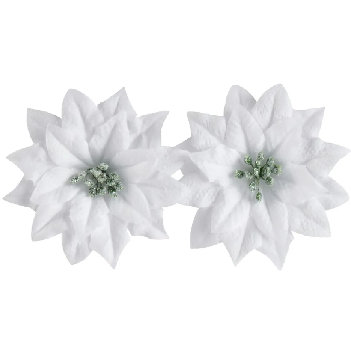 Gifi Décoration poinsettia blanche Noël^ Décoration Sapin