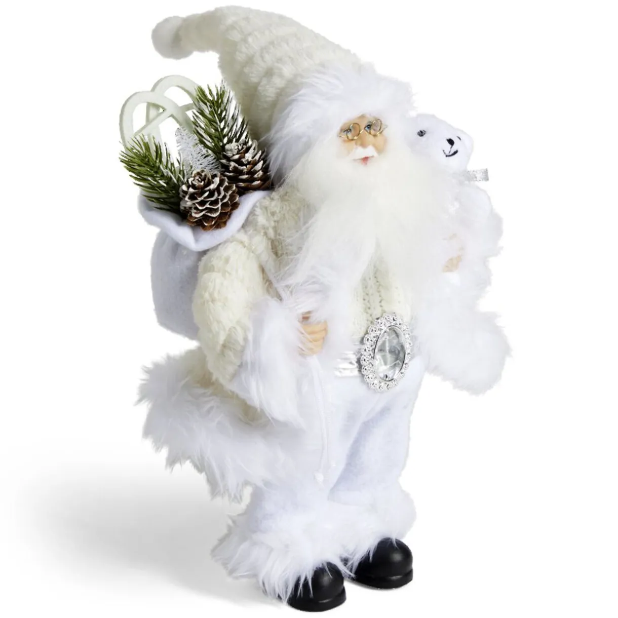 Sale Gifi Décoration Père Noël à poser blanc H30cm