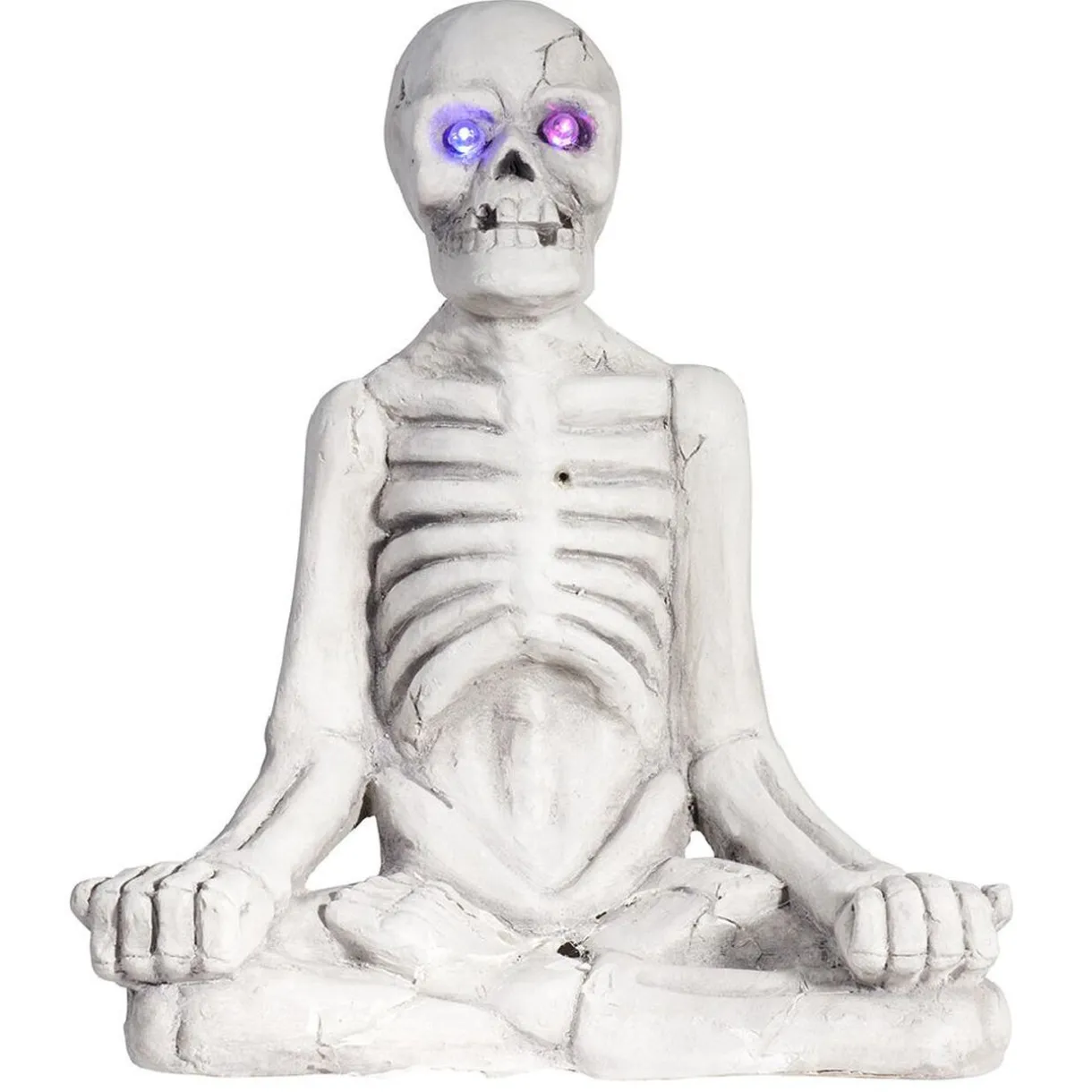 Sale Gifi Décoration squelette assis Halloween gris