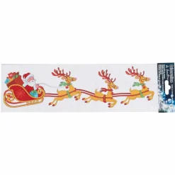 Gifi Décoration vitre de Noël traineau du Père Noël^ Décoration De Fenêtre