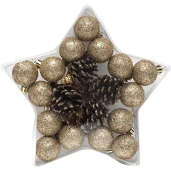 Gifi Décorations de Noël boules et pommes de pin x19^ Décoration Sapin
