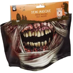 Clearance Gifi Demi masque imprimé zombie Halloween
