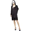 Best Gifi Déguisement adulte Halloween squelette robe et masque à tenir Taille L