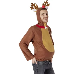 Gifi Déguisement adulte pull Renne marron^ Déguisement Et Tenue De Noël