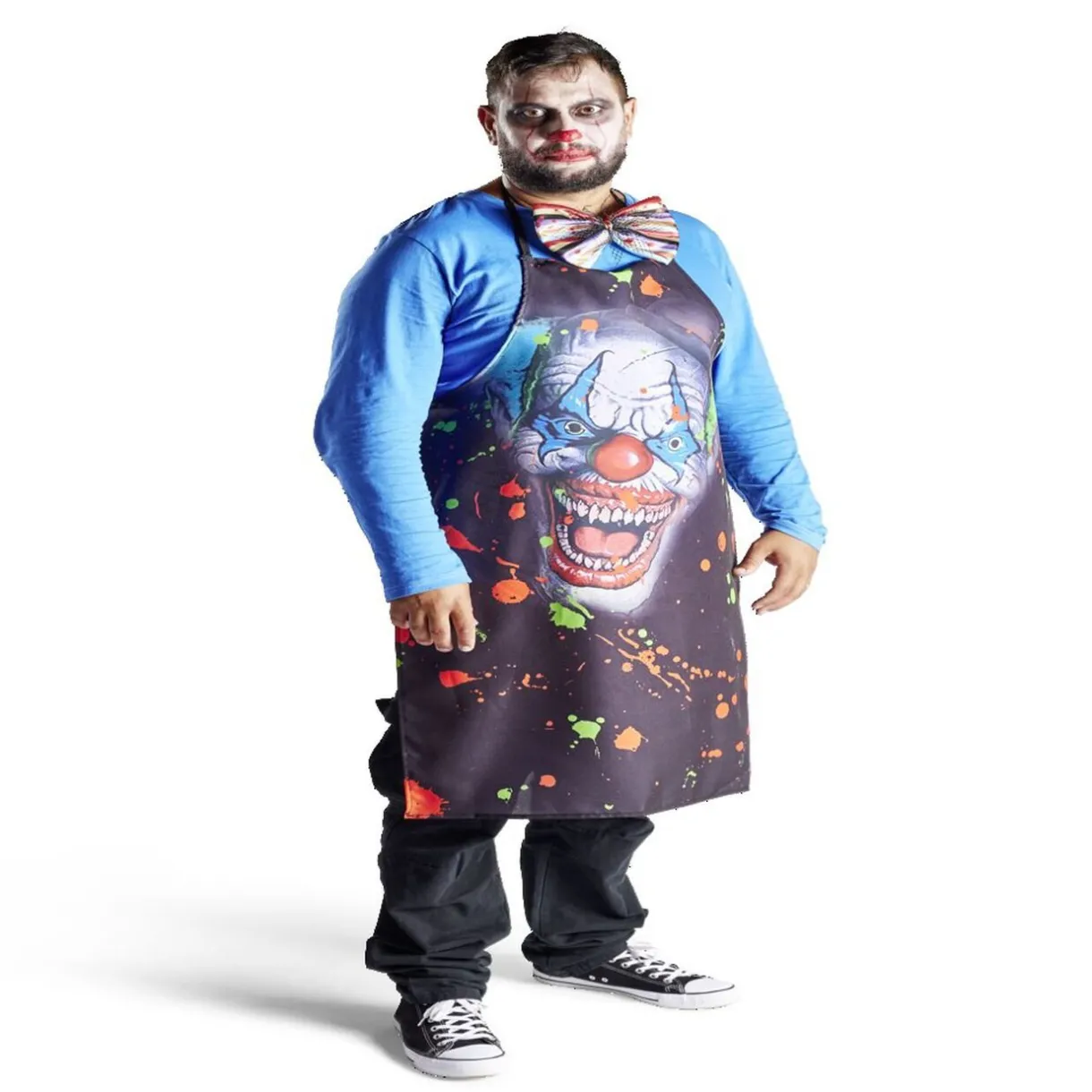 Sale Gifi Déguisement adulte tablier clown Halloween taille unique