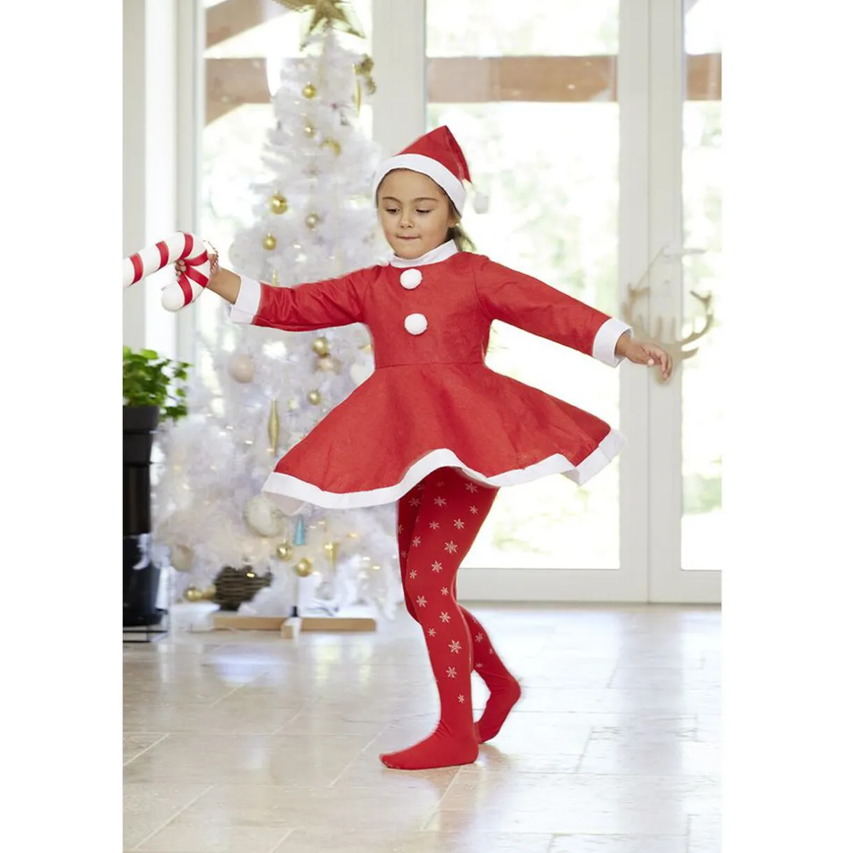 Gifi Déguisement de Mère Noël pour enfant^ Déguisement Et Tenue De Noël