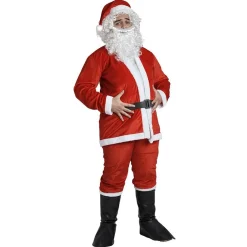 Gifi Déguisement de Père Noël 7 pièces en velours^ Déguisement Et Tenue De Noël