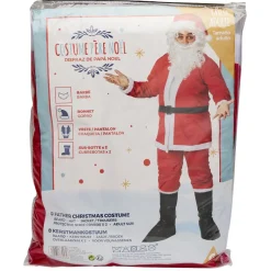 Gifi Déguisement de Père Noël 7 pièces en velours^ Déguisement Et Tenue De Noël