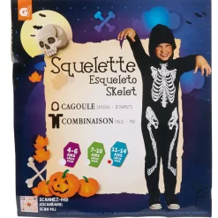 Best Gifi Déguisement enfant combinaison squelette 11/14 ans