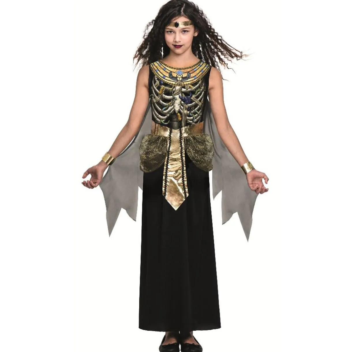 Clearance Gifi Déguisement enfant Halloween cléopâtre zombie 7/10 ans