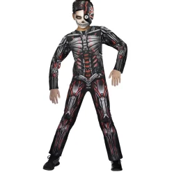 Sale Gifi Déguisement enfant Halloween cyborg combinaison et masque 7/10ans