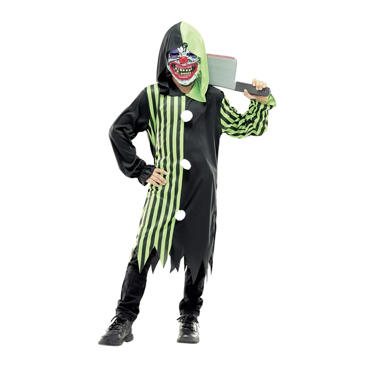 Best Gifi Déguisement enfant Halloween clown masque et tunique 4/6ans