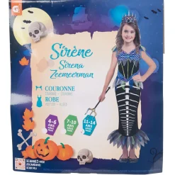 Outlet Gifi Déguisement enfant sirène squelette 11/14 ans