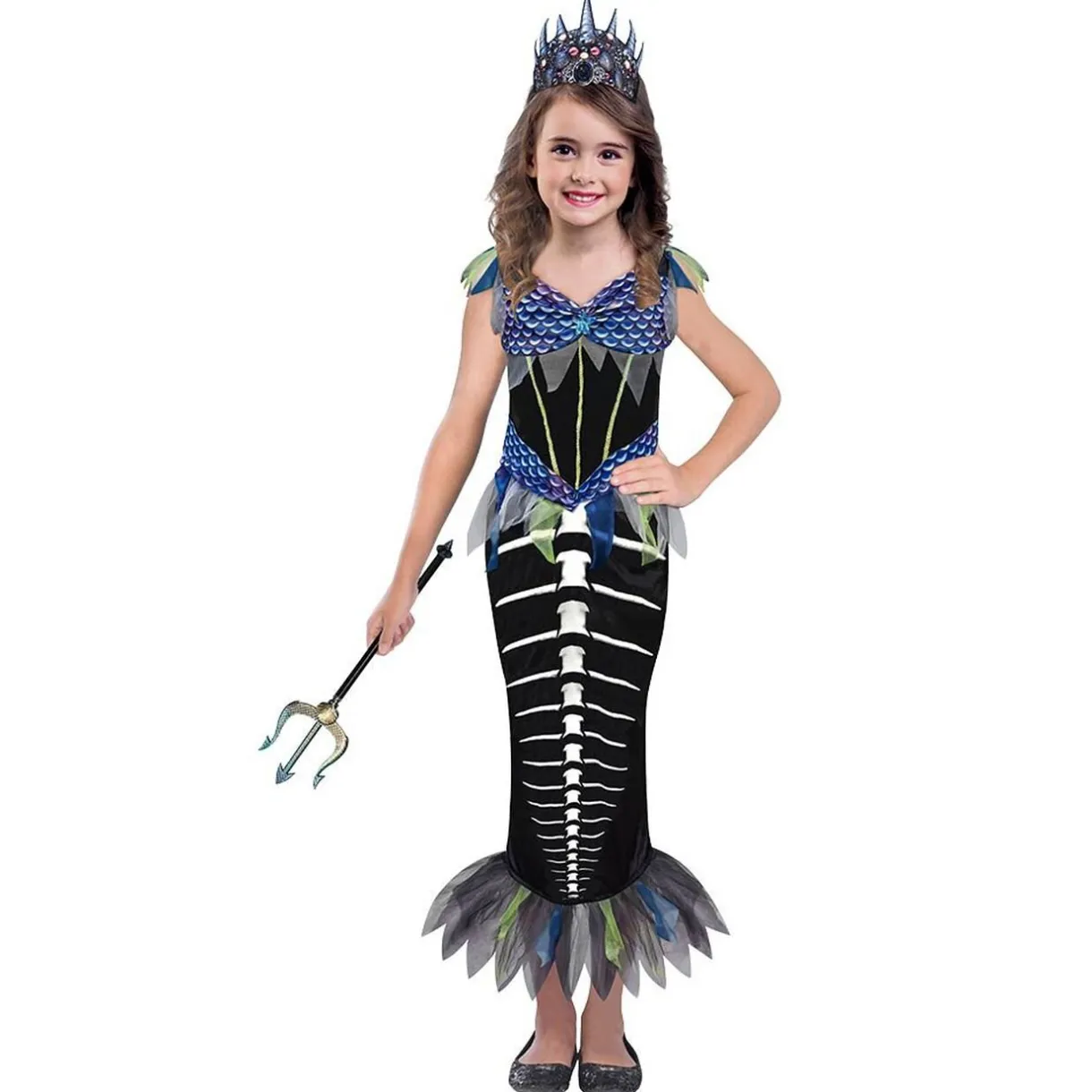 Clearance Gifi Déguisement enfant sirène squelette Halloween 7/10 ans