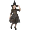 Clearance Gifi Déguisement enfant sorcière Halloween noir orange 4 à 6 ans