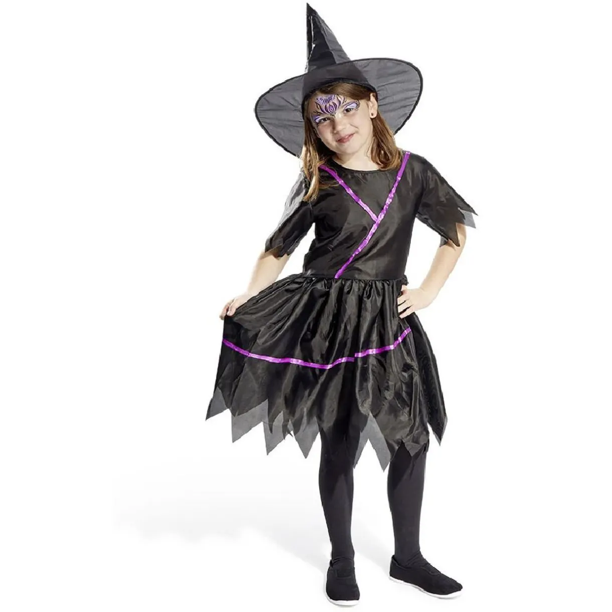 Sale Gifi Déguisement enfant sorcière robe et chapeau