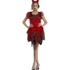 Sale Gifi Déguisement femme diablesse Halloween rouge noir taille M