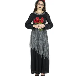 Sale Gifi Déguisement femme veuve noire