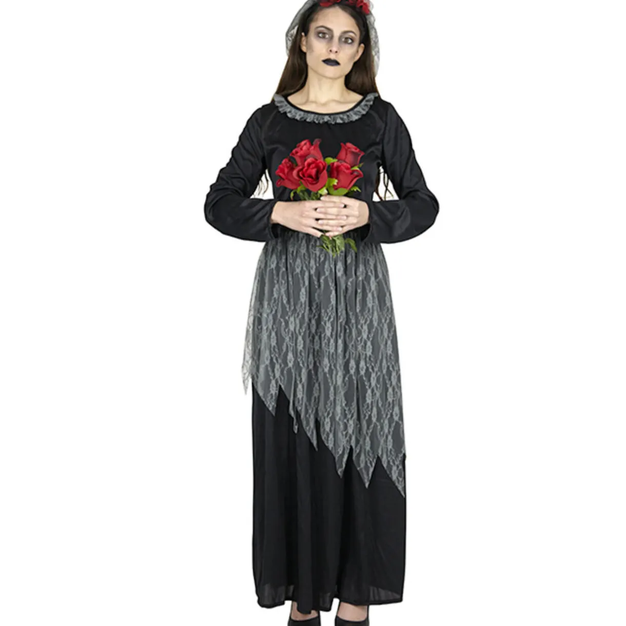 Sale Gifi Déguisement femme veuve noire