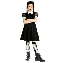 Outlet Gifi Déguisement fille gothique style Mercredi Addams 4/6 ans
