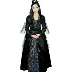 Best Gifi Déguisement fille reine noire Halloween 7/10 ans