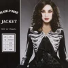Best Gifi Déguisement Halloween Veste femme squelette Blackand Bone