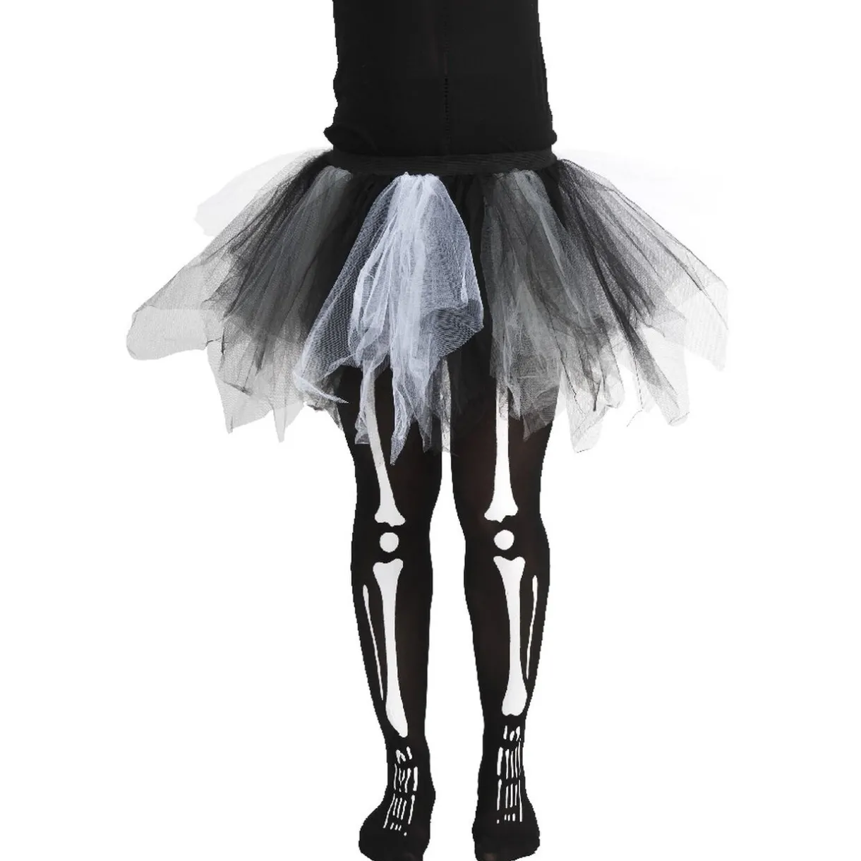Sale Gifi Déguisement legging squelette et tutu Halloween taille L