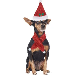 Clearance Gifi Déguisement Noël bonnet et écharpe pour chien