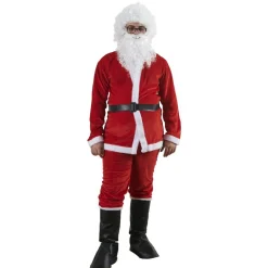 Gifi Déguisement Père Noël 7 pièces velours^ Déguisement Et Tenue De Noël