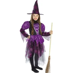 Best Gifi Déguisement sorcière violet fille 7/10 ans